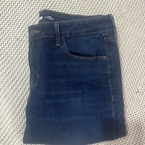 Old Navy Women's Dark Blue Straight Leg Jeans